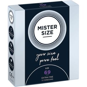 Mister Size Passion & Love Condoms Pure Feel 69 mm - Size 3XL