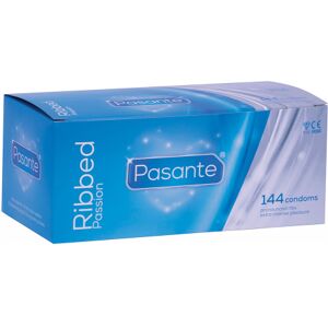 Pasante Ribbed Passion: Condoms, 144-pack Transparent