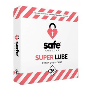 Safe Super Lube Condoms   36 stk.