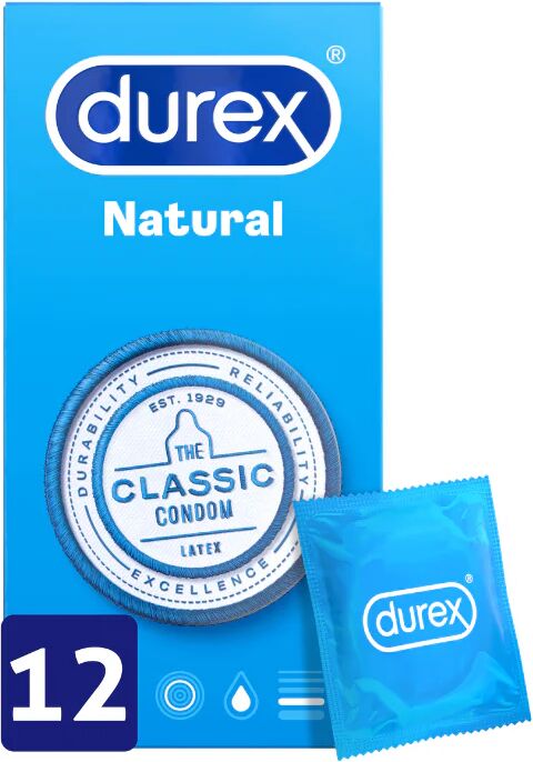 Preservativos Durex Naturales x12