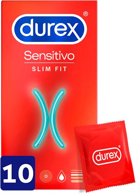 Preservativos Durex Slim Fit Sensitive x10