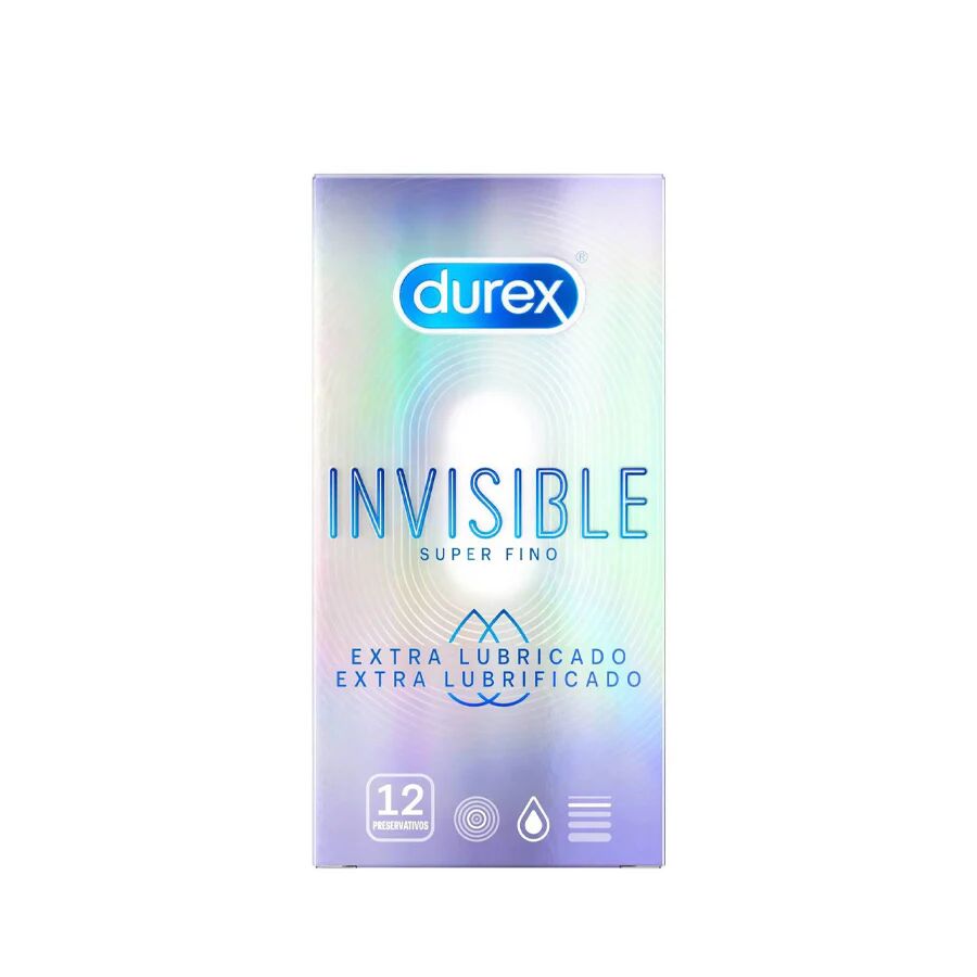 Preservativos Durex Invisible Extra Lubricados x12