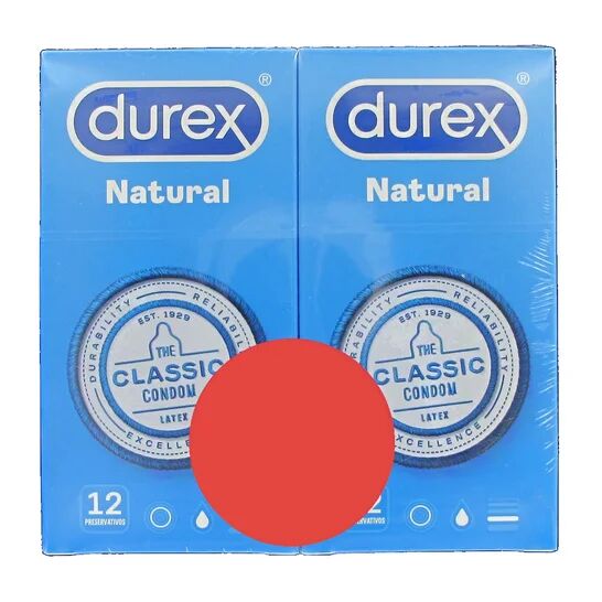 Durex Pack Preservativo Natural Duplo 2x12uds