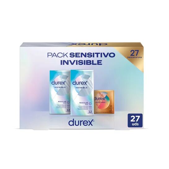 Durex Pack Sensitivo Invisible 27uds