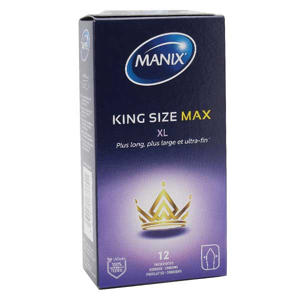 Manix King Size Max 12 préservatifs - Publicité