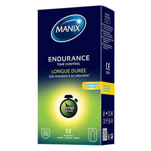 Manix Endurance Time Control par 12 en latex - Publicité