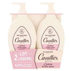 Rogé Cavaillès Rogé Cavailles Soin Naturel Toilette Intime Extra-Doux 2x500ml - Publicité