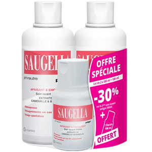 Saugella Poligyn Lot de 2 x 500ml + 100ml Offert - Publicité