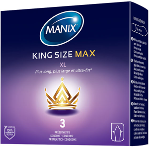 Manix King Size Max Comfort 3 préservatifs - Publicité