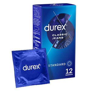 Durex Préservatifs Classic Jeans - 12 Préservatifs Confort et Confiance - Publicité