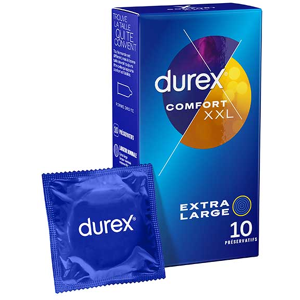 Durex Préservatifs Comfort XXL - 10 préservatifs Extra larges - Publicité