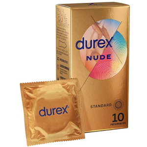 Durex Préservatifs Nude - 10 Préservatifs Extra Fins Sensation Peau Contre Peau - Publicité