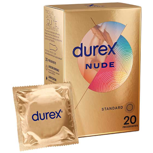 Durex Préservatifs Nude - 20 Préservatifs Extra Fins Sensation Peau Contre Peau - Publicité