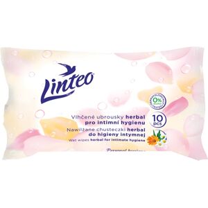 Linteo Personal hygiene lingettes pour la toilette intime mini herbal 10 pcs - Publicité