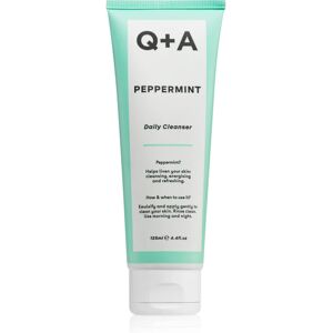 Q+A Peppermint gel nettoyant hydratant à la menthe poivrée 125 ml