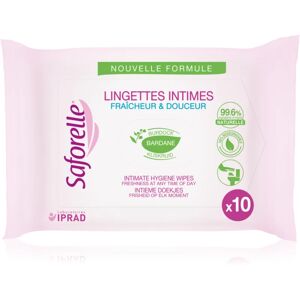 Saforelle Intim whipes lingettes hygiène intime 10 pcs - Publicité