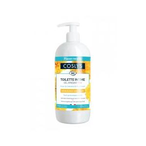 Coslys Toilette Intime Gel Apaisant pH8 Muqueuses Sensibles 450 ml - Flacon-Pompe 500 ml - Publicité