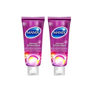 Manix Lot de 2 - Gel Mass. Stimulant Tube 200 Ml - Publicité