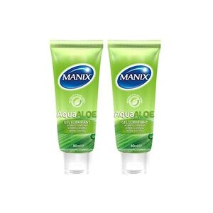 Manix Lot de 2 - Aqua Aloe Gel Tube 80 Ml - Publicité