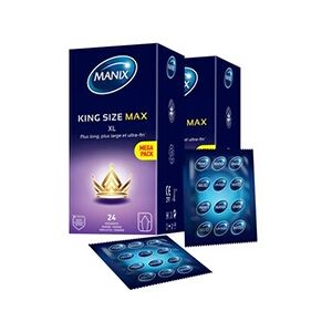 Manix Pack de 2 - - KING SIZE MAX 24 - Publicité