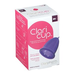 Claripharm Claricup Coupe Menstruelle T2 + Box - Publicité