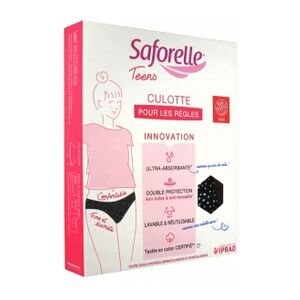 Saforelle Culotte Absorbante 1ère Rêgle Teens XXS 12 Ans - Publicité