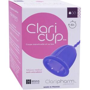 Claripharm Claricup Coupe Menstruelle T1 + Box - Publicité