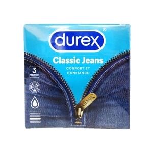 Préservatifs Durex Classic Jeans boîte de 3 - Publicité