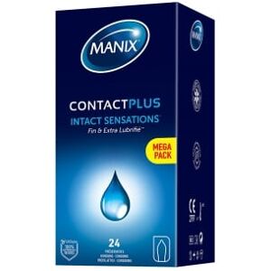 Manix Préservatifs Contact Plus Boîte de 24 - Publicité