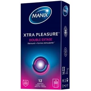 Manix Préservatifs Xtra Pleasure Double Extase Boîte de 12 - Publicité