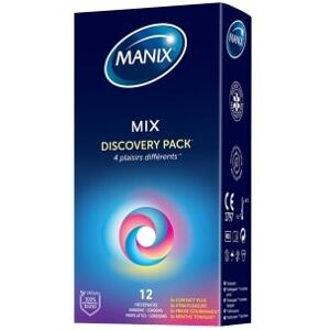 Manix Préservatifs Mix Discovery Boîte de 12 - Publicité