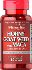 horny goat weed maca - herbe cornée de chèvre 60 capsules