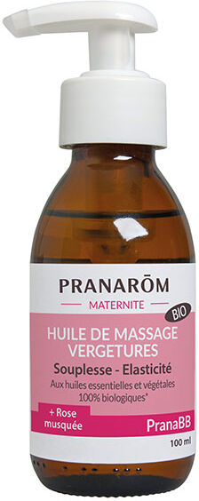 Pranarom PranaBb Maternité Huile Massage Vergétures Bio 100ml