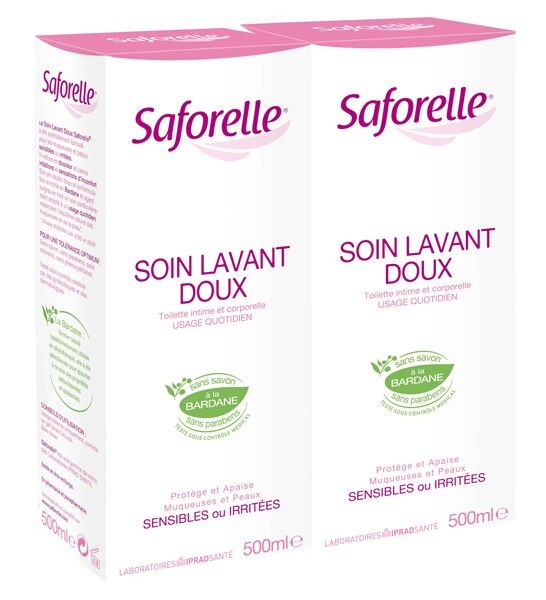 Saforelle Soin Lavant Lot de 2 x 500ml