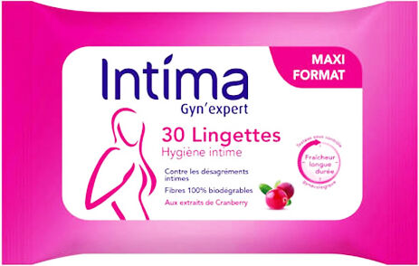 Intima Gyn Expert Cranberry 30 Lingettes