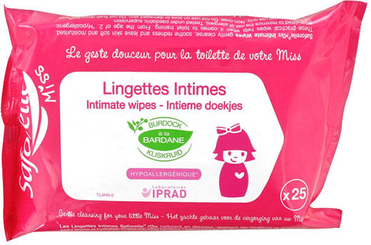 Saforelle Miss Lingettes Sachet de 25 Lingettes