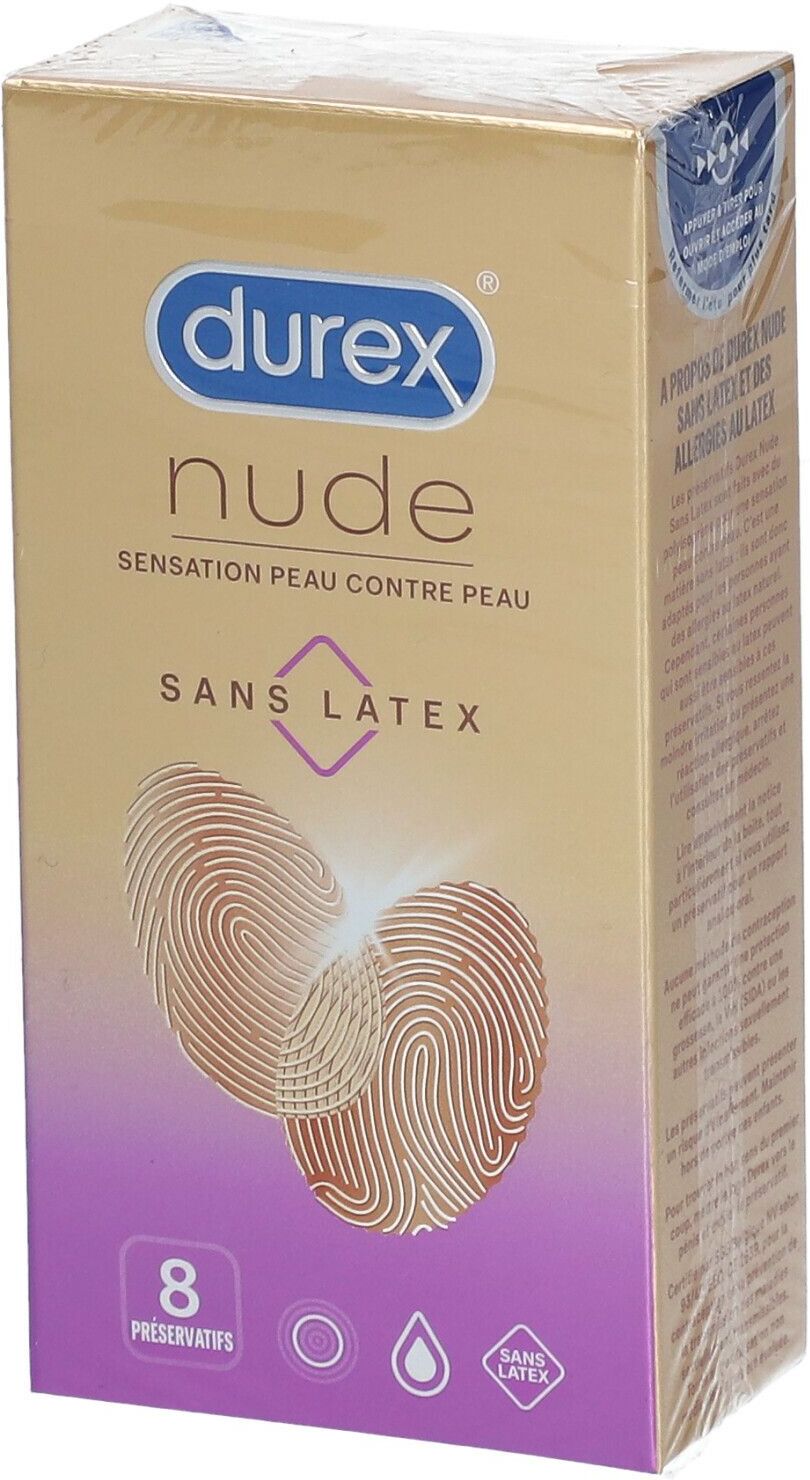 Durex Nude Sans Latex Sensation Peau contre Peau pc(s) préservatif(s)