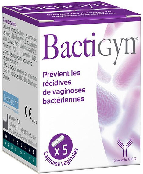 Laboratoire CCD BactiGyn 5 Capsules Vaginales