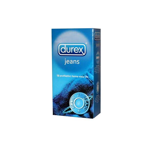 durex jeans profilattici con forma easy-on 12 pezzi