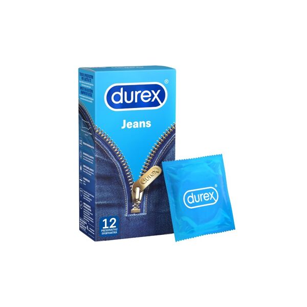 durex jeans preservativi con forma easy-on 6 pezzi