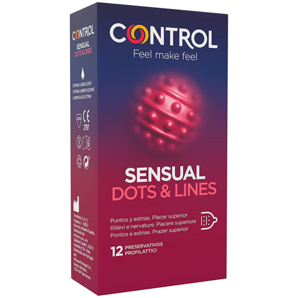 control condoms control - punti e linee sensuali punti e smagliature 12 unità