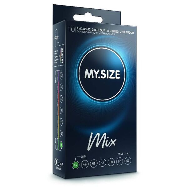 my size mix my size - mix preservativi 47 mm 10 unit
