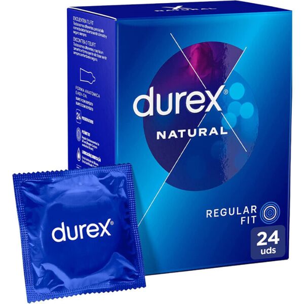 durex condoms durex - natural plus 24 unità