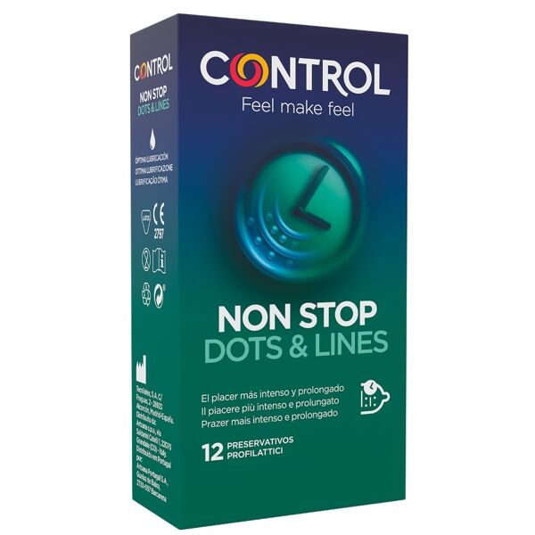 control condoms control - nonstop dots and lines condoms 12 units