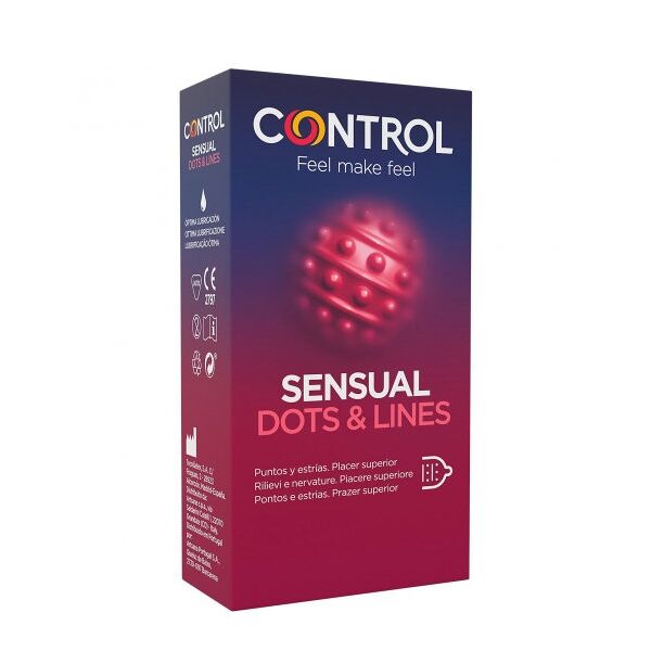 control sensual - dots & lines 6 profilattici