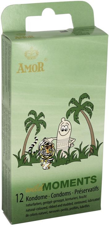 AMOR CONDOMS Profilattici stimolanti wild moments