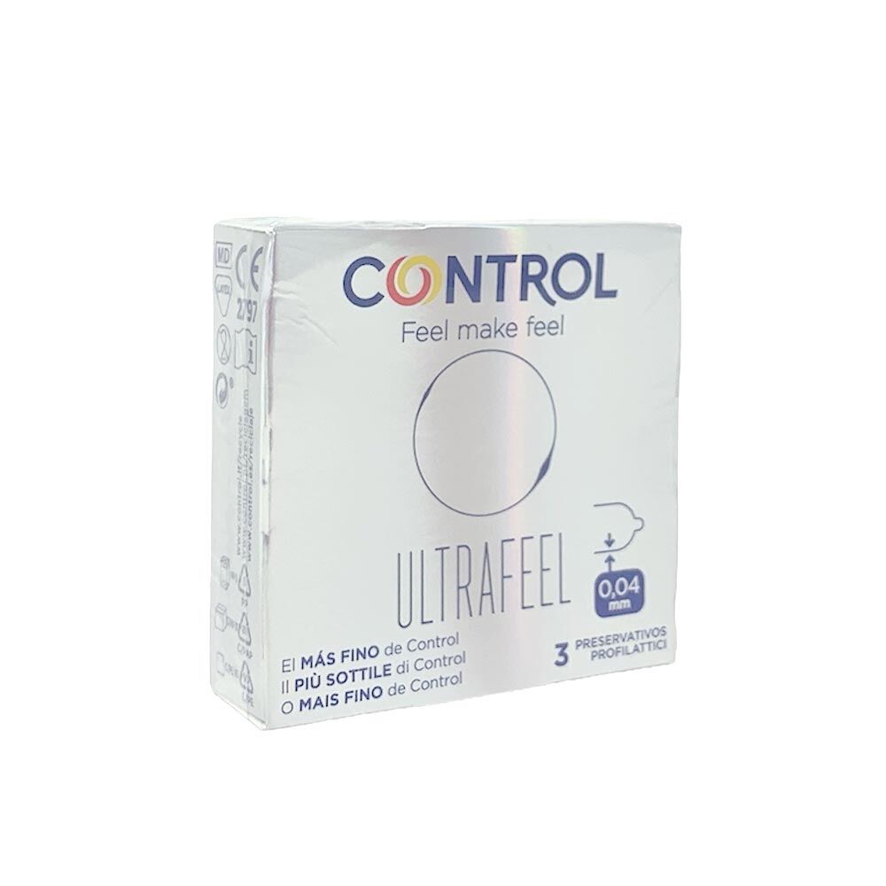 Control Finissimo Ultrafeel Preservativi Molto Sottili, 3 profilattici