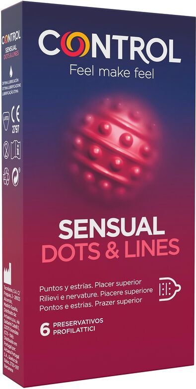 Control Sensual Dots&Lines 6 Pezzi