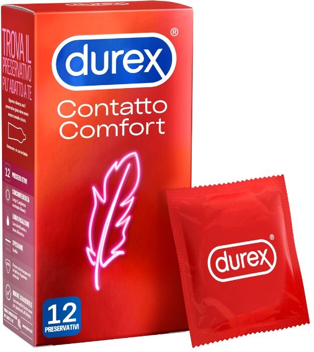 Durex Contatto Comfort Profilattici Sottili 12 Pezzi