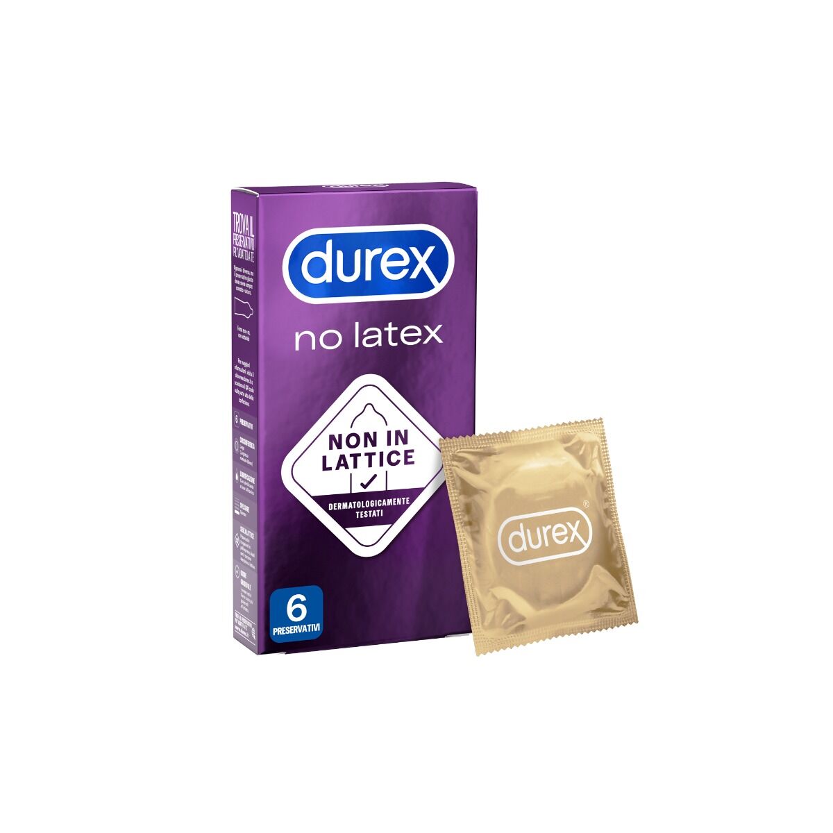 Durex No Latex Profilattici 6 Pezzi